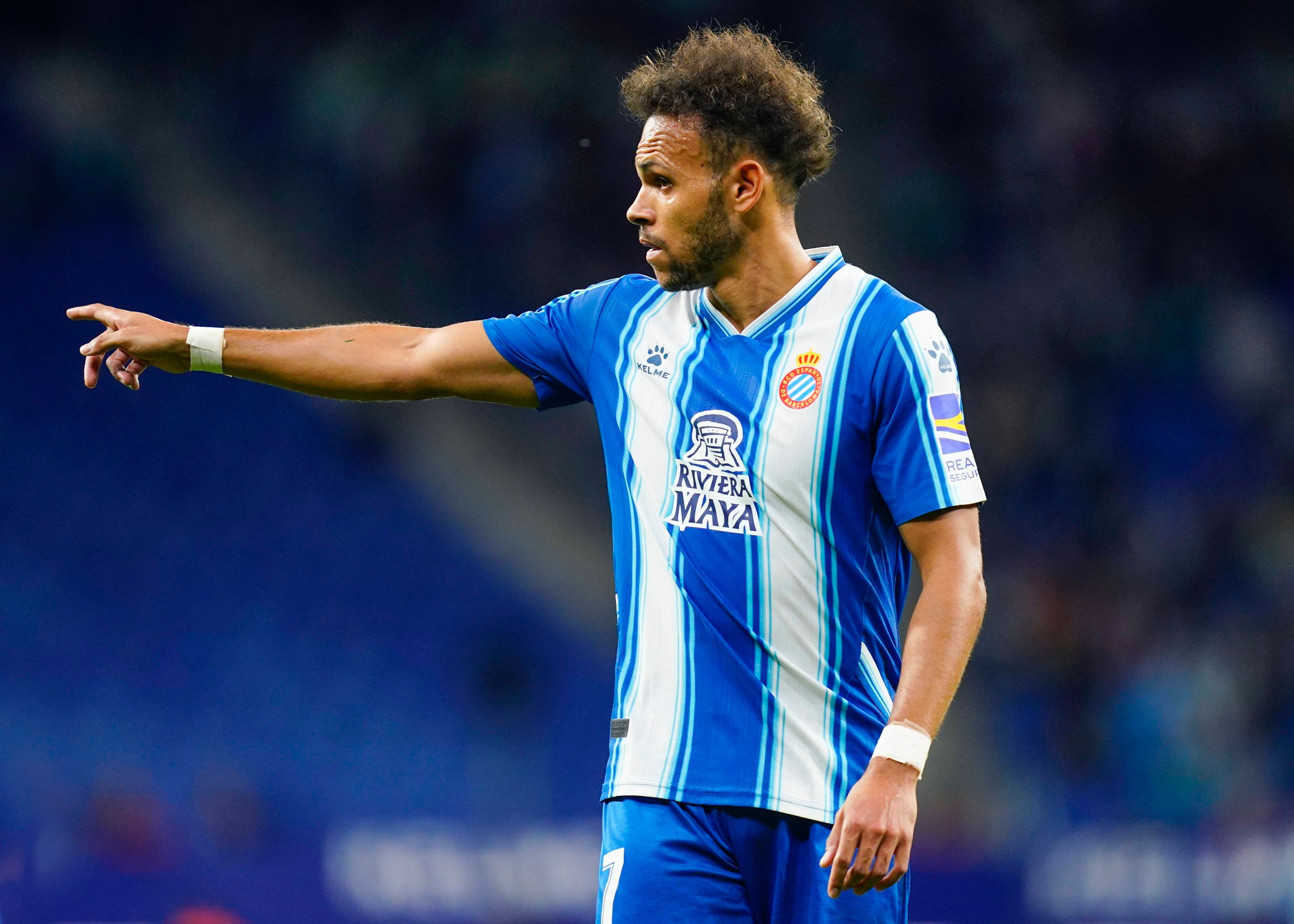  Braithwaite en un partido con el Espanyol.