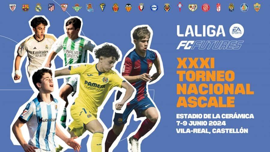 La mejor cantera del fútbol nacional estará presente en el XXXI Torneo Nacional Ascale LALIGA FC FUTURES