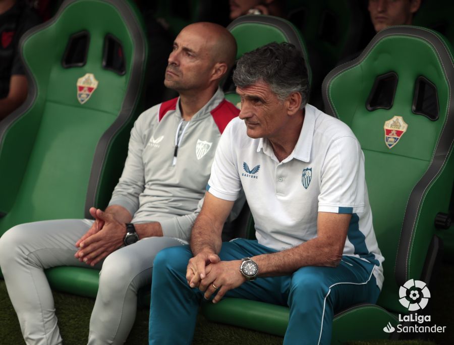 Mendilibar, en el Elche-Sevilla.