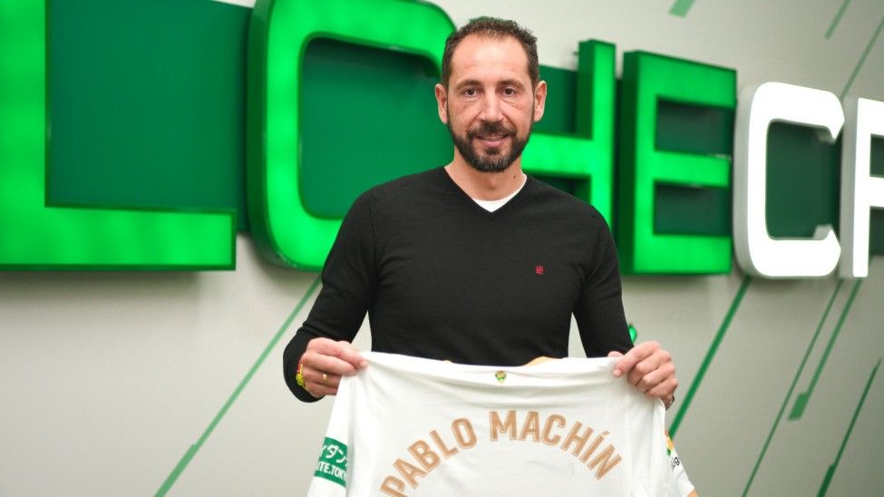Pablo Machín, en su presentación con el Elche CF (Foto: ECF).