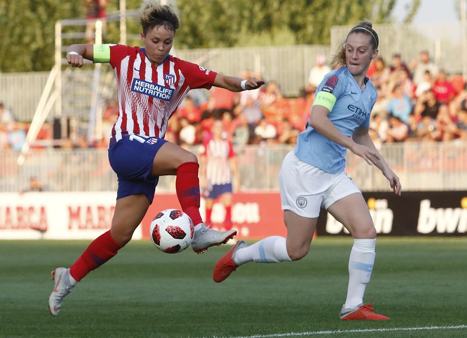  Amanda, en un Atlético-City de fútbol femenino.