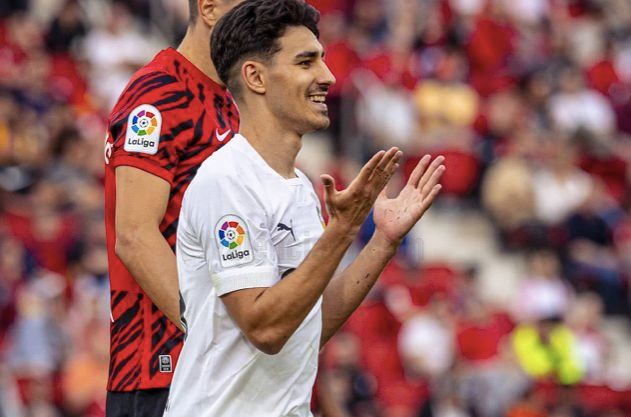  André Almeida, ante el Mallorca.