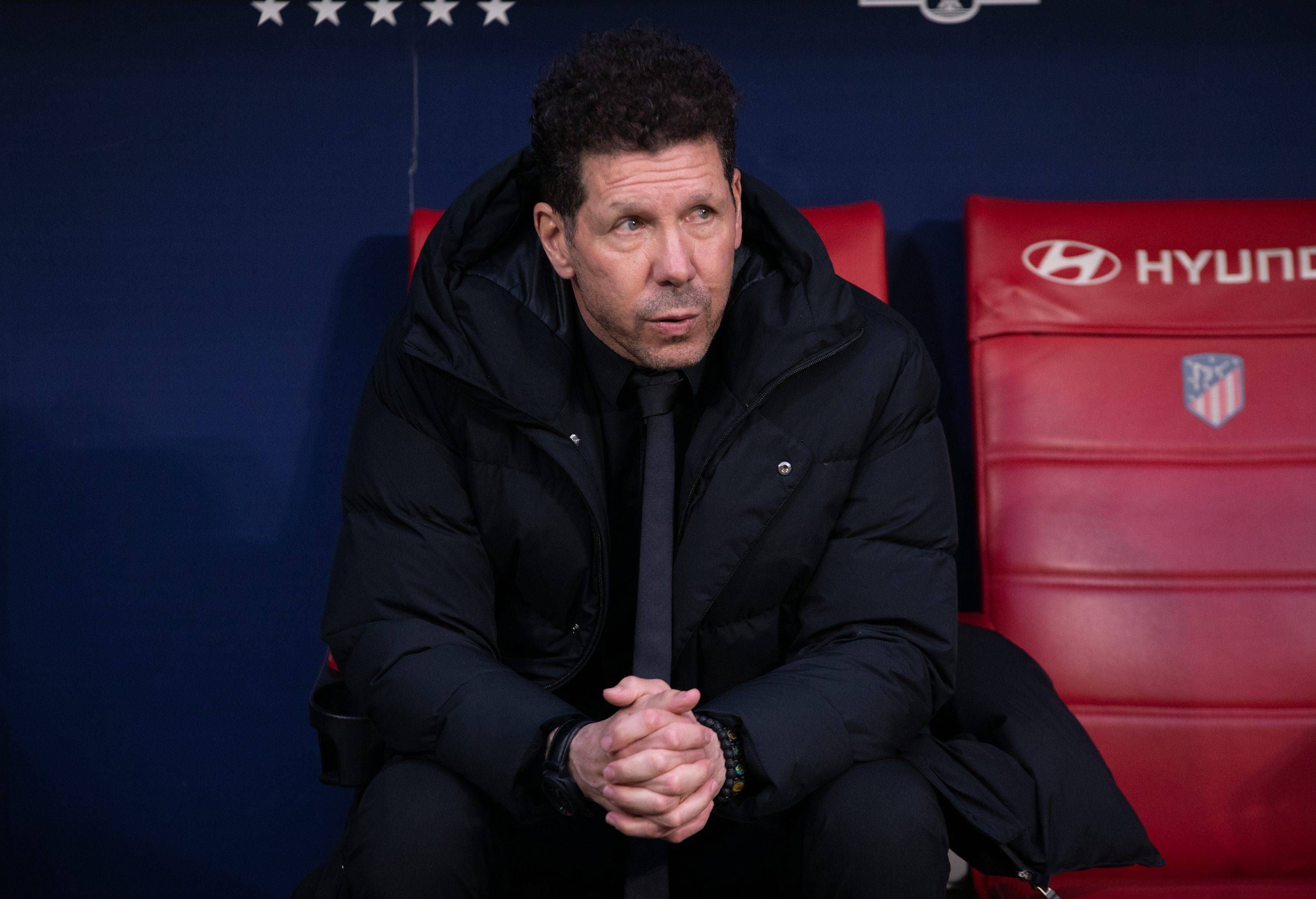  Diego Pablo Simeone, en el Atlético de Madrid-Athletic.