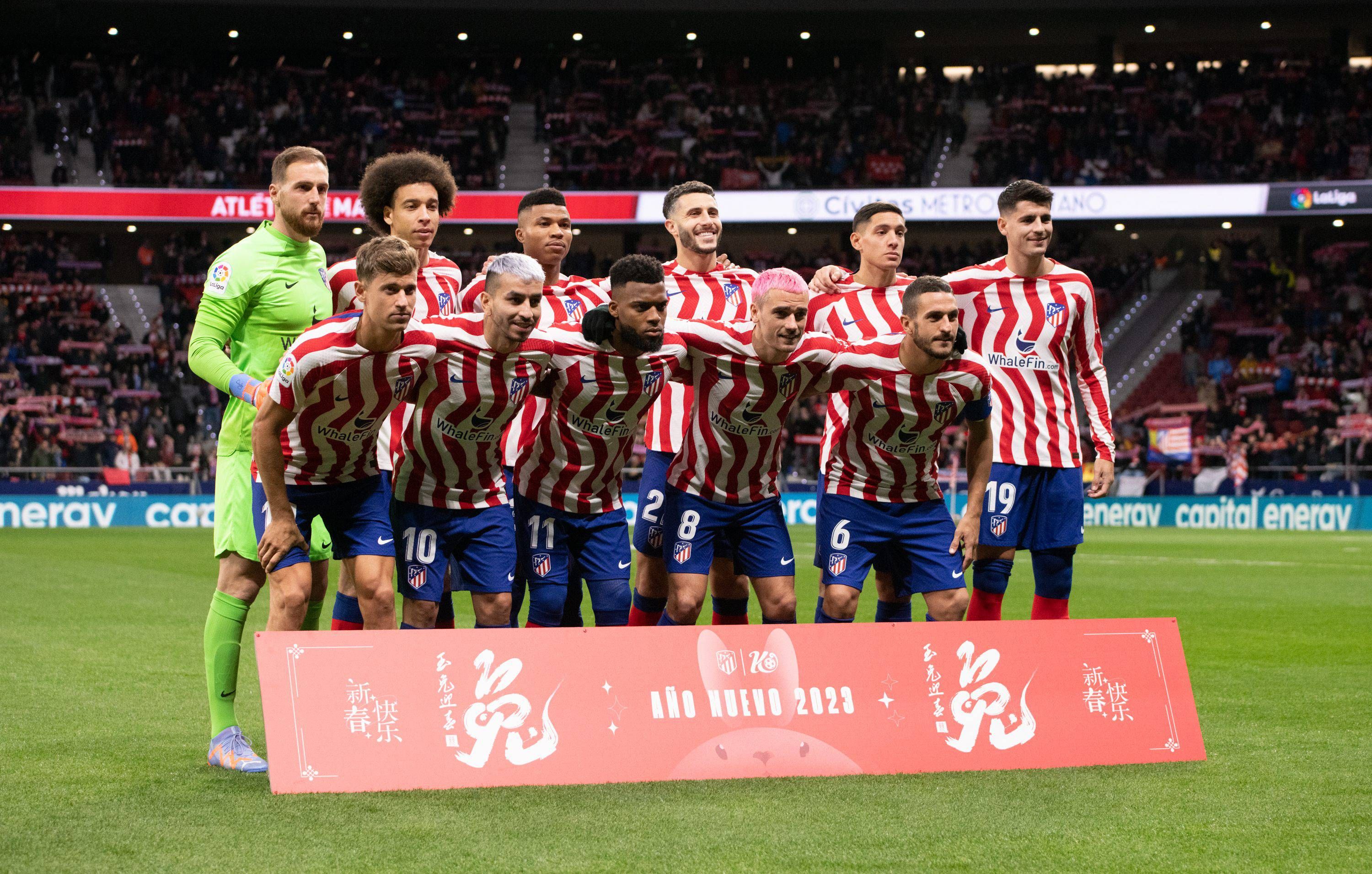 Once del Atlético de Madrid ante el Valladolid (Foto: ATM).