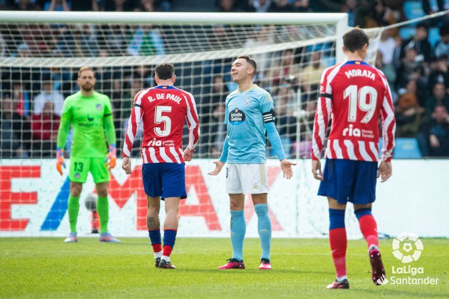 Aspas ante el Atleti en Balaídos. (Foto: LaLiga)