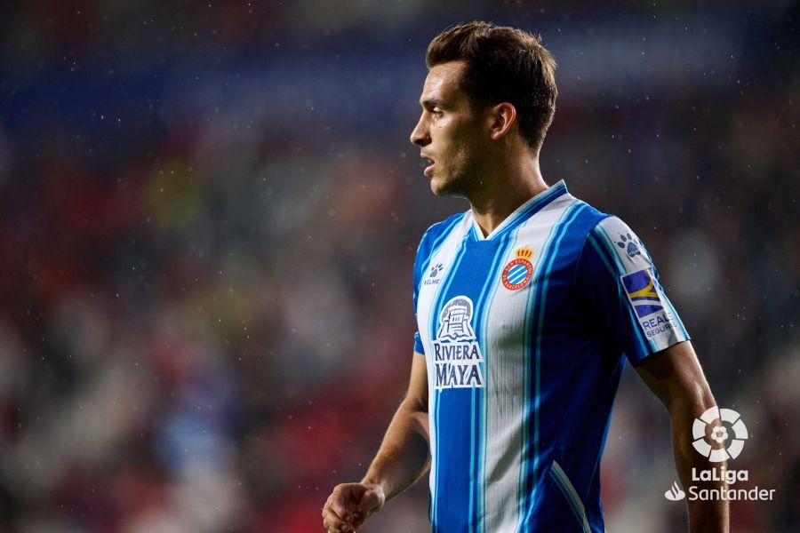 Brian Oliván, durante el Osasuna-Espanyol.
