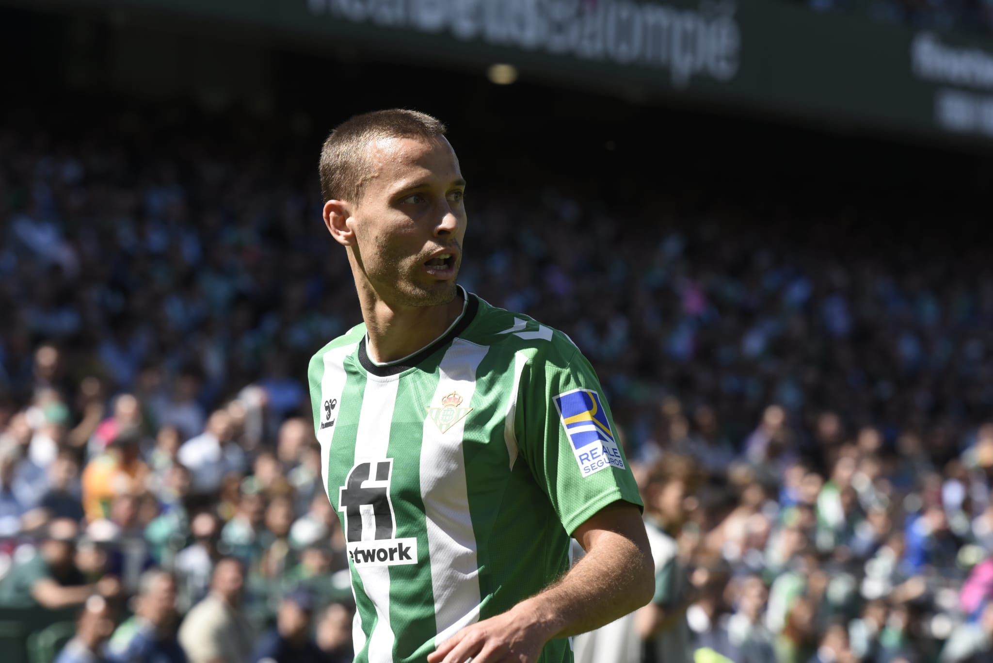  Canales, en un partido con el Real Betis