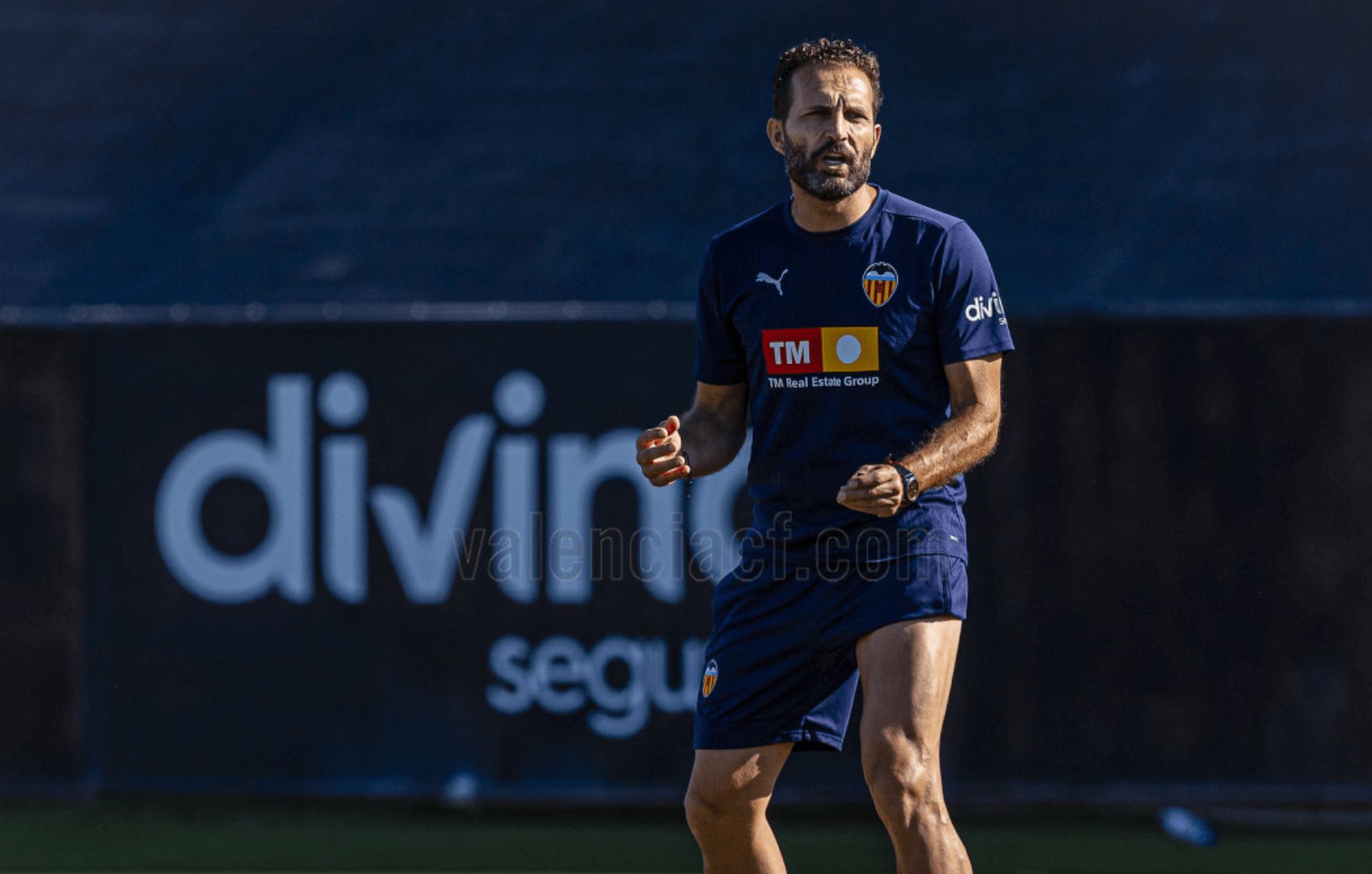 Rubén Baraja, en un entrenamiento.