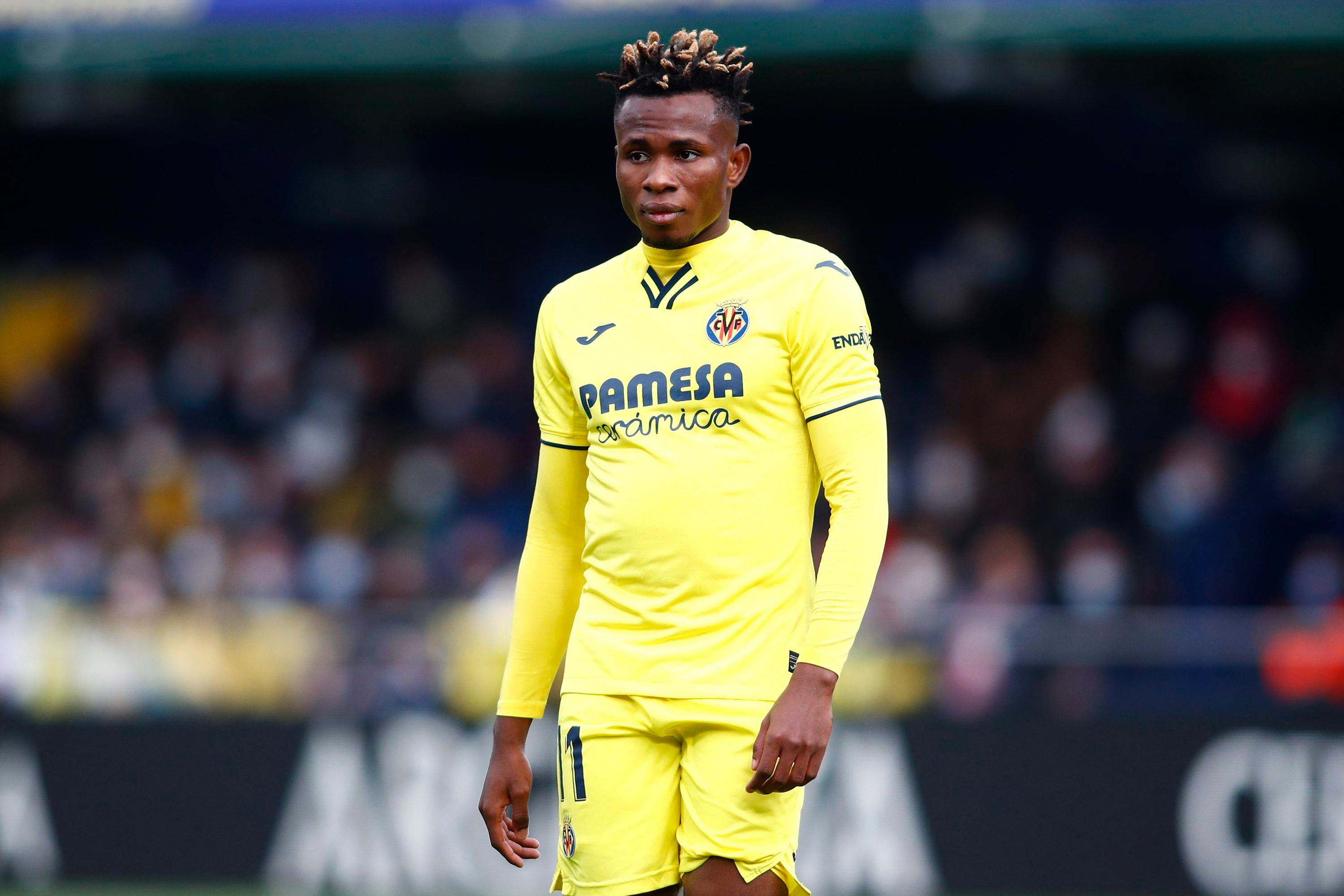  Samu Chukwueze, en un partido del Villarreal.