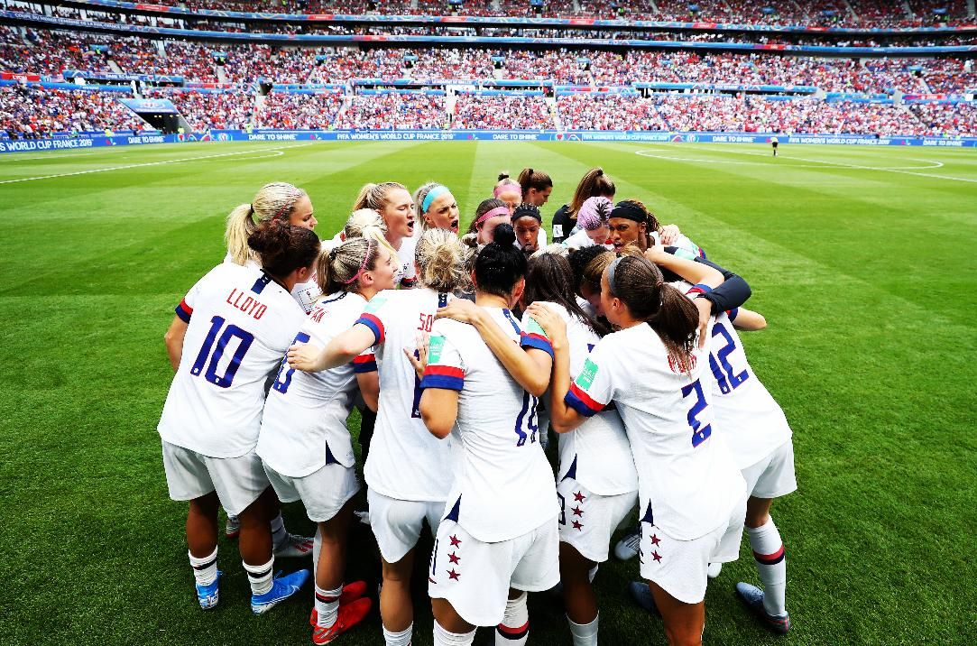  EEUU, en la arenga previa a la final.