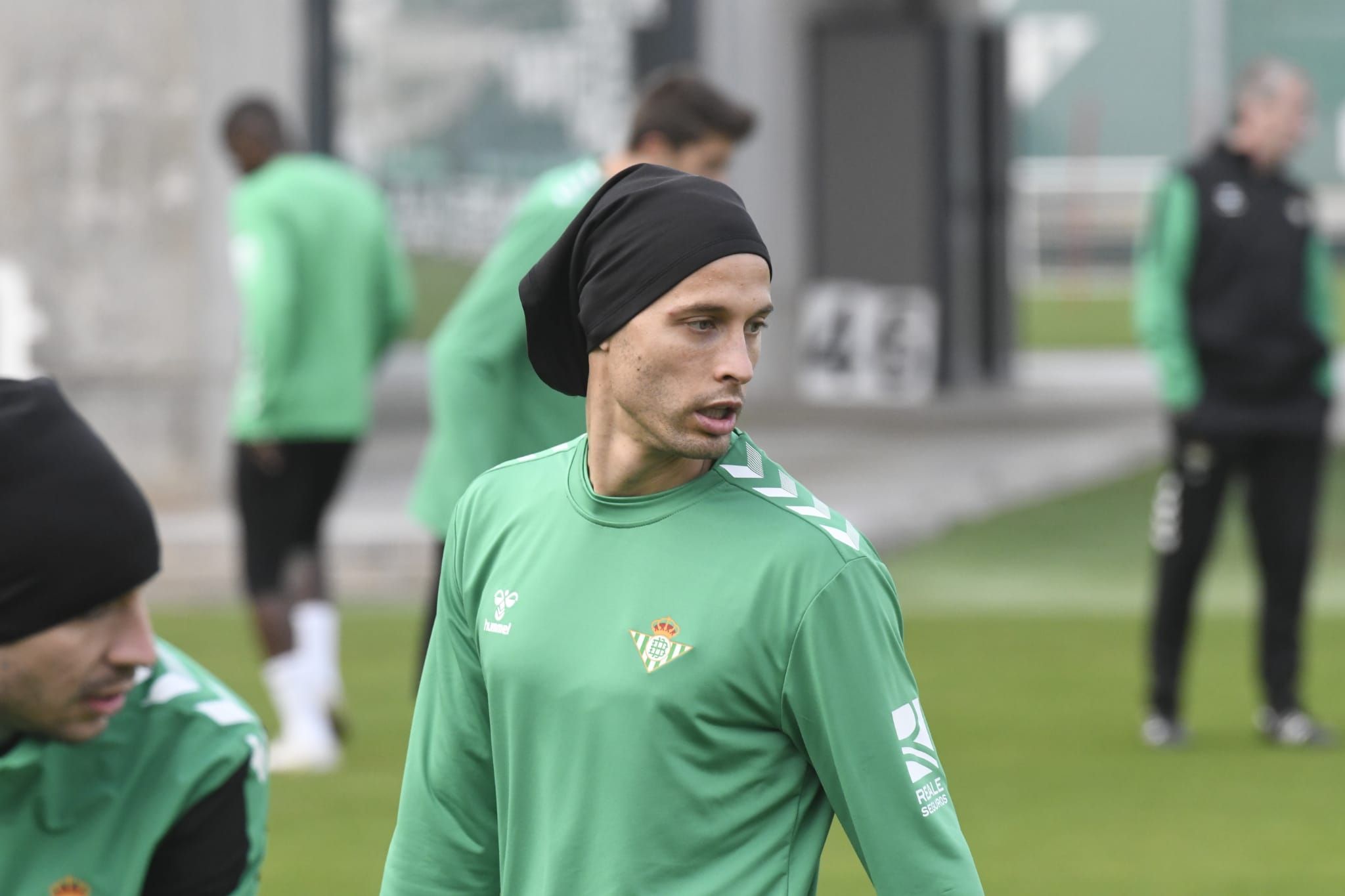  Canales, en el entrenamiento del Betis.e