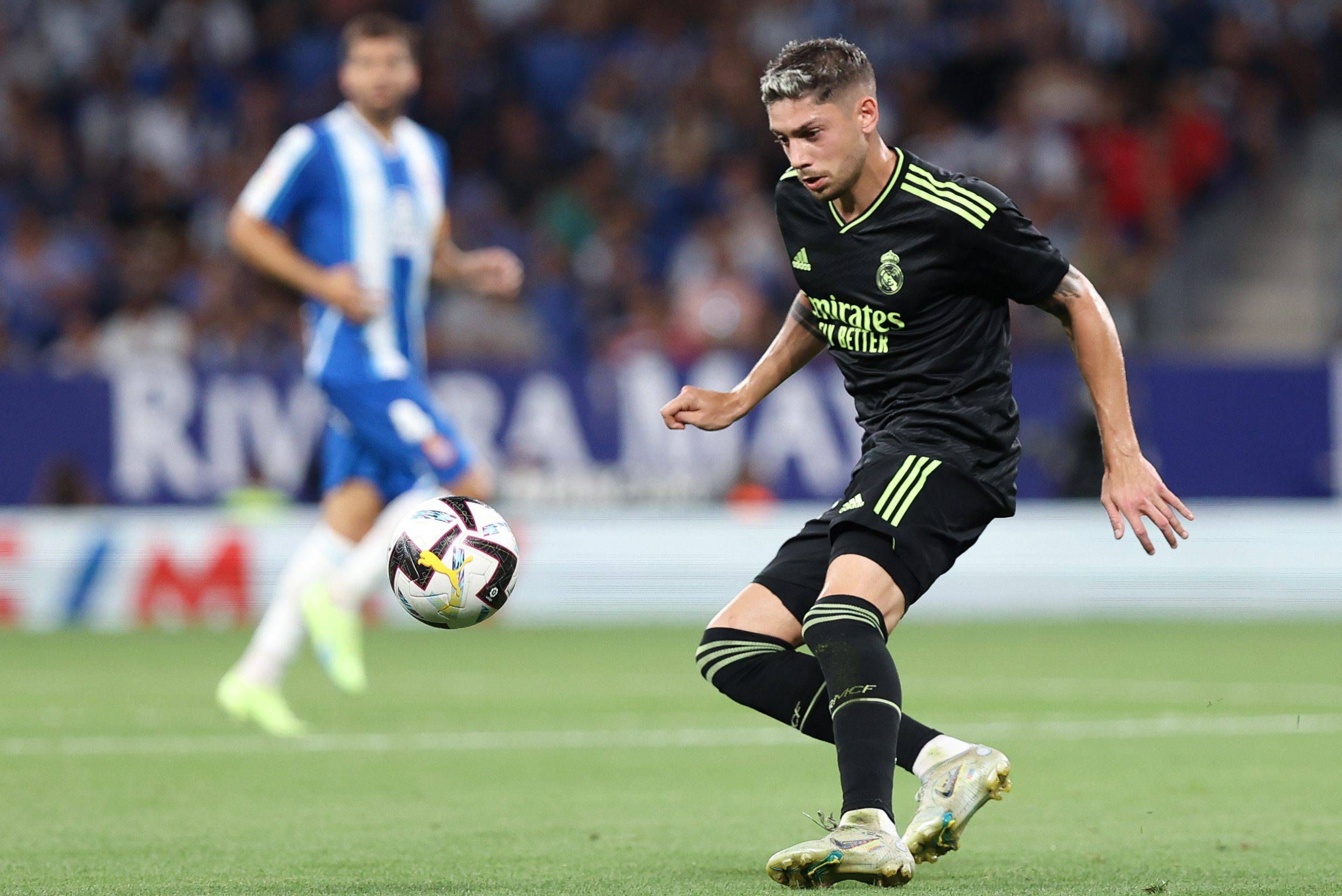 Fede Valverde, en el Espanyol-Real Madrid.