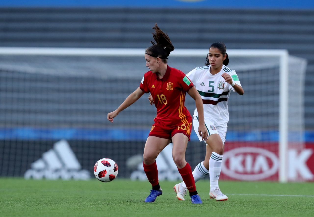  Eva Navarro con la selección española. 