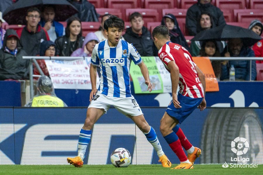  Take Kubo encara a Reguilón en el Atlético de Madrid - Real Sociedad.