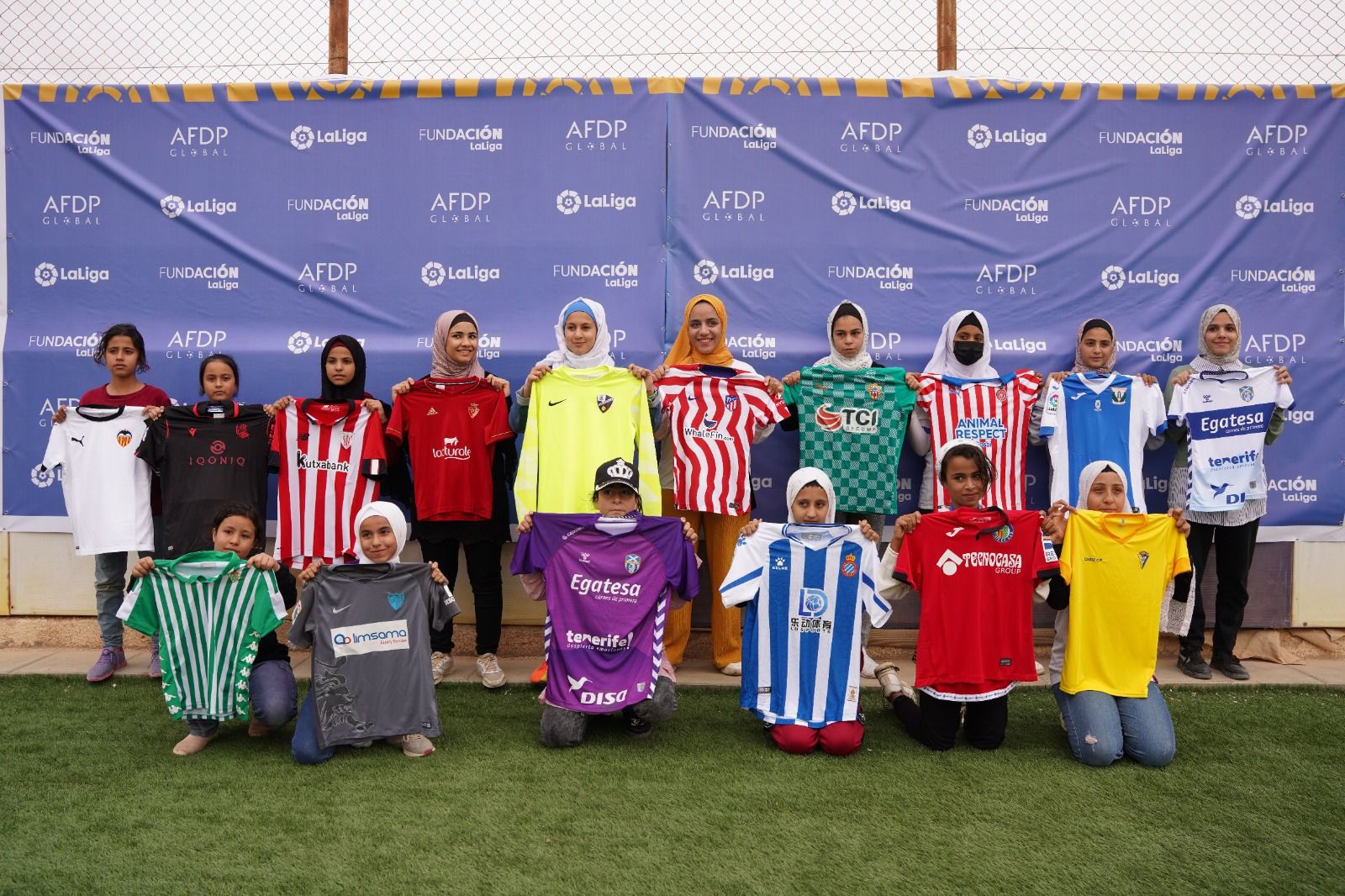 Imagen del proyecto de la FUNDACIÓN LaLiga en Jordania, 'LaLiga Za'atari Social' Project.
