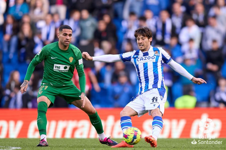 David Silva, en el Real Sociedad - Elche (Foto: LaLiga).