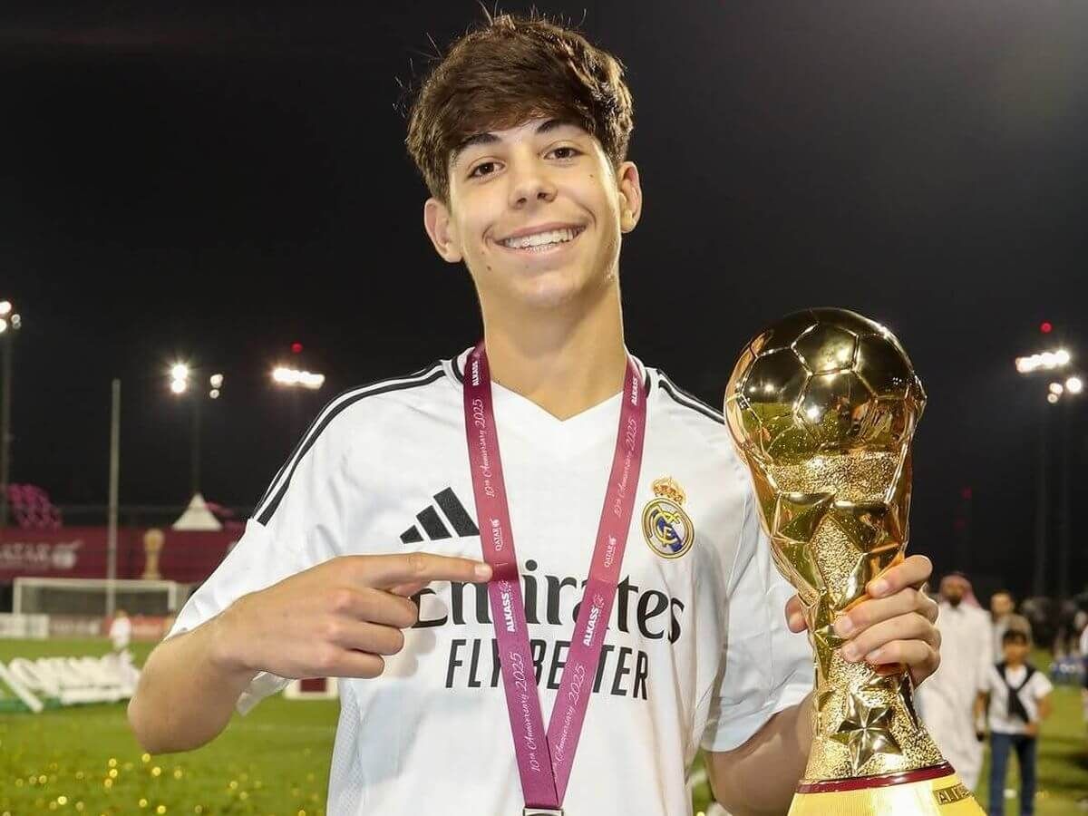 Bryan Bugarín, jugador del cadete A del Real Madrid (Redes Sociales)