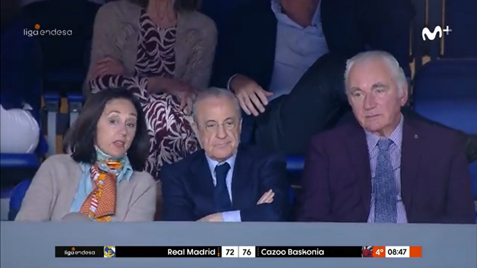 Florentino Pérez en el Real Madrid-Bazkonia