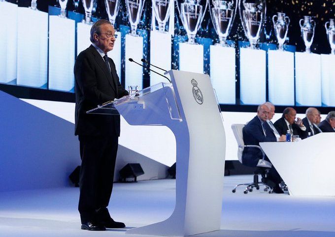  Florentino Pérez, en la Asamblea.
