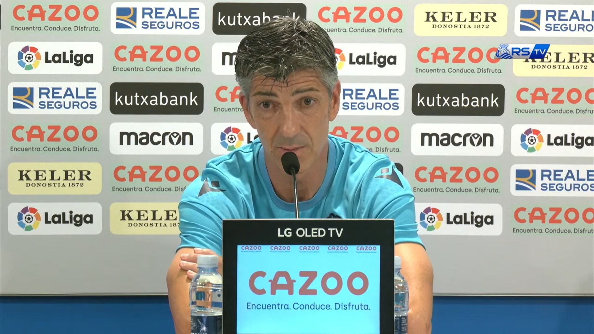  Imanol Alguacil, durante una rueda de prensa.