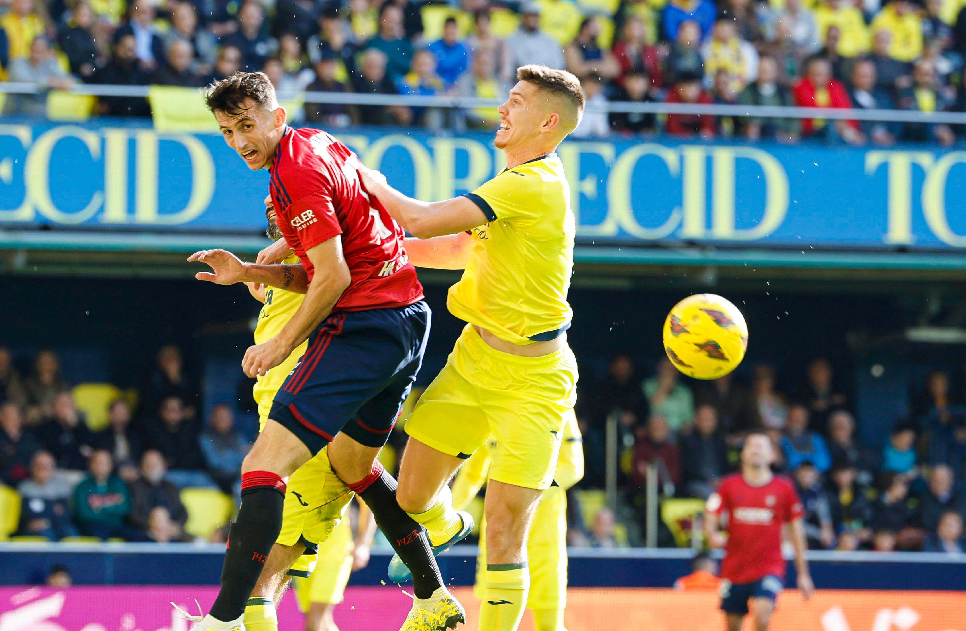  Budimir, en una ocasión del Villarreal-Osasuna.