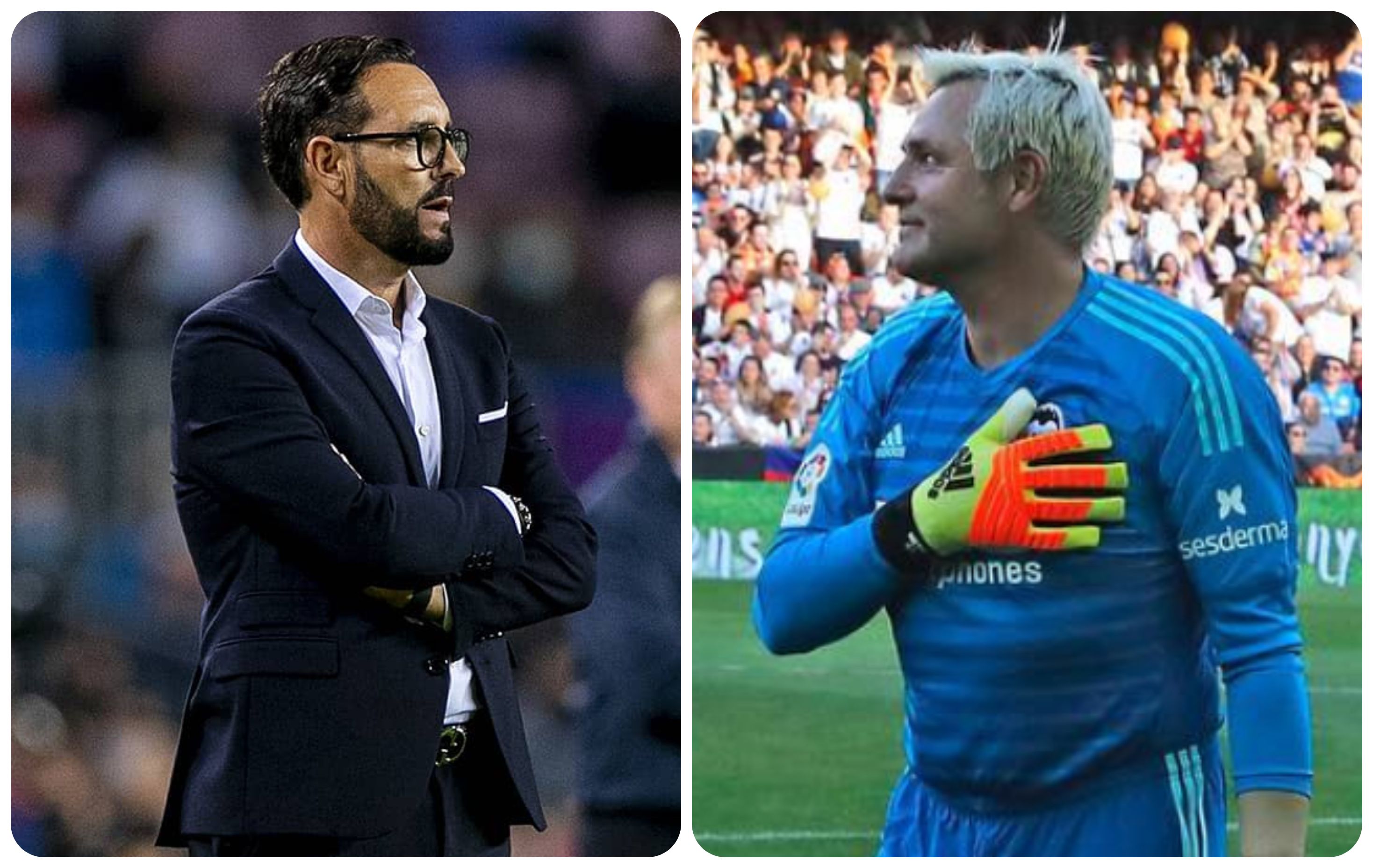  José Bordalás y Santi Cañizares.