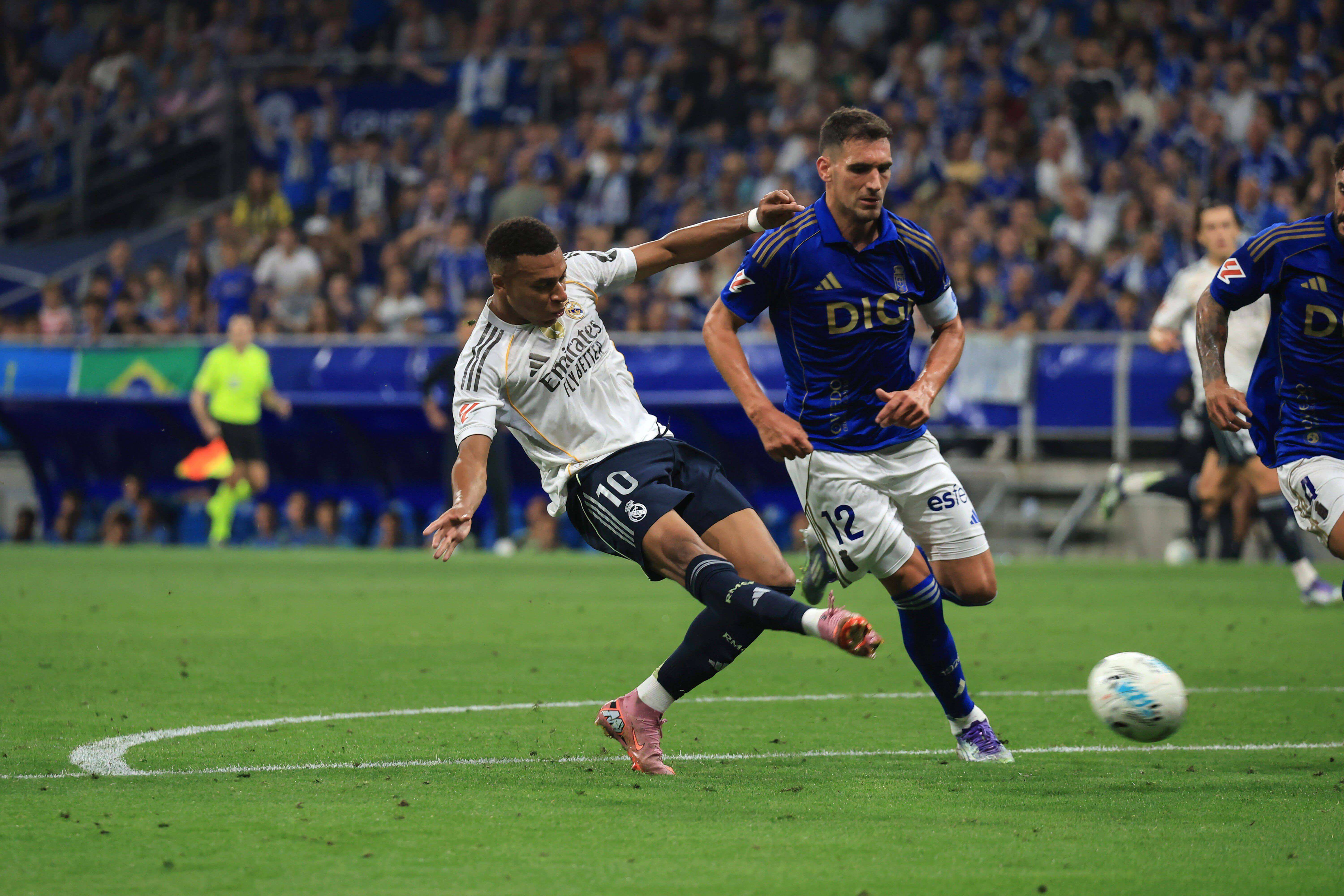  Kylian Mbappé en el 0-1 frente al Real Oviedo