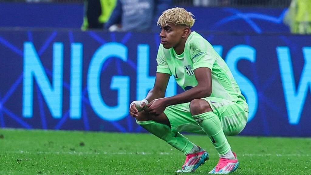  Lamine Yamal tras el partido ante el Inter de Milán (Fuente: Cordon Press)