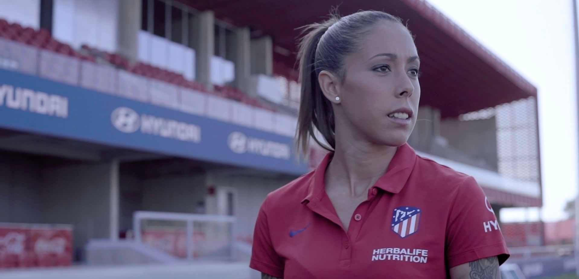 Lola Gallardo, en un momento de la grabación para Hyundai España.