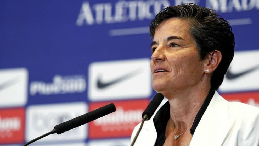  Lola Romero, directora de fútbol femenino del Atlético.