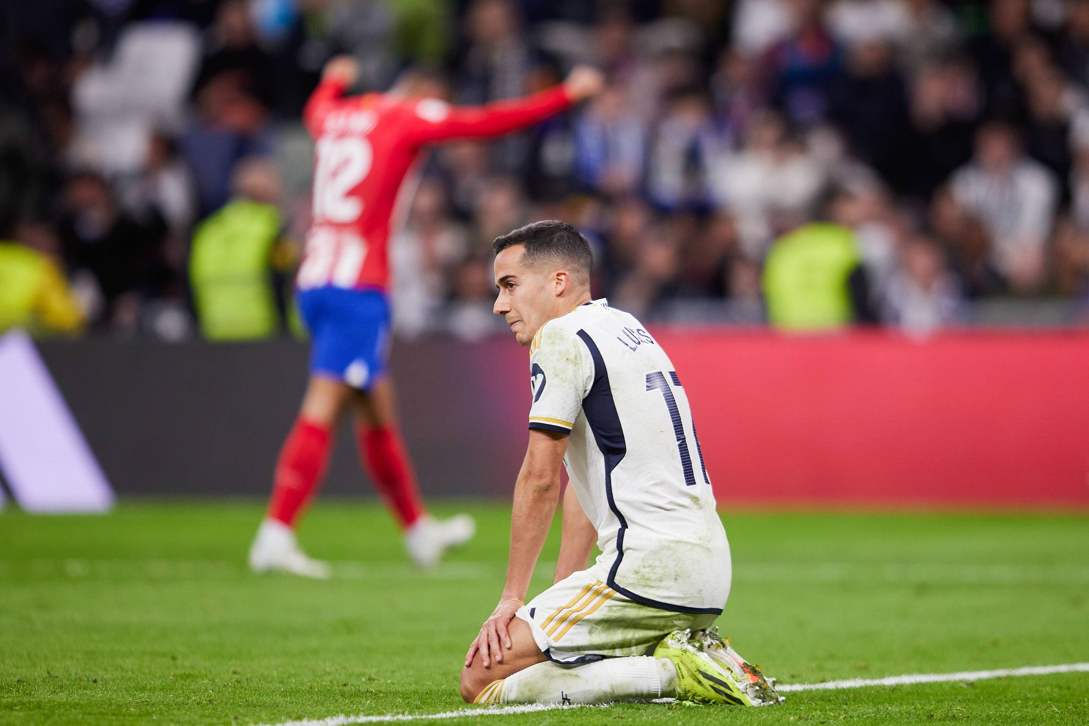  Lucas Vázquez en el encuentro frente al Atlético de Madrid en el Santiago Bernabéu (Cordon Press