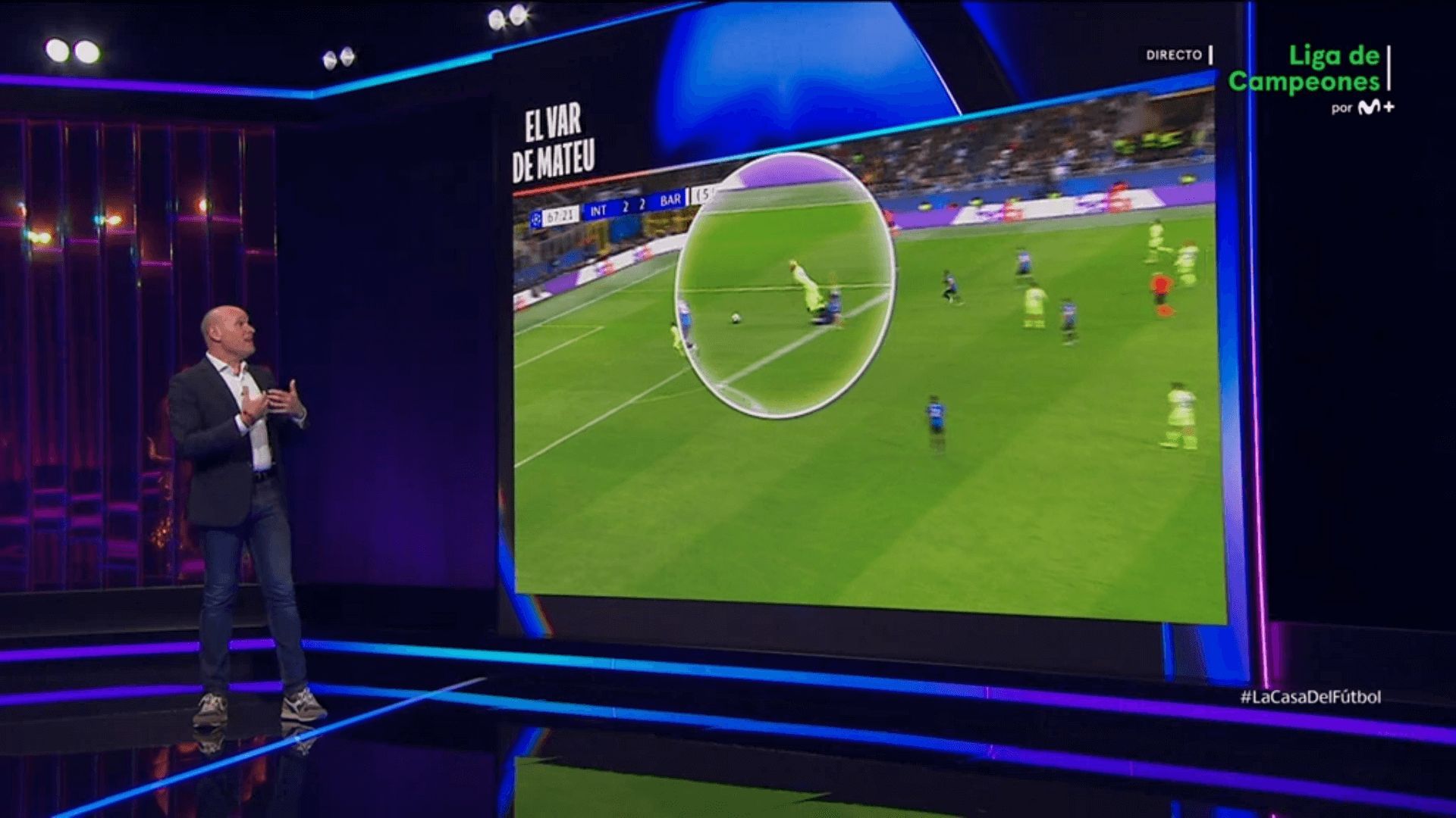  Mateu Lahoz analiza el posible penalti a Lamine Yamal en el Inter-Barça.