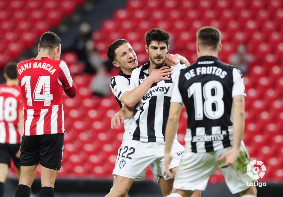  Melero, tras su gol ante el Athletic.