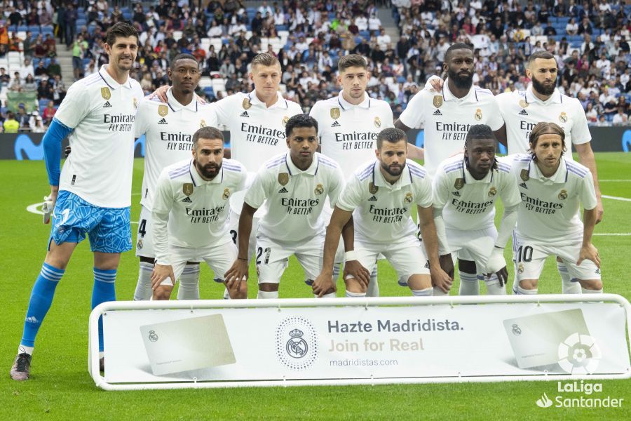 Once titular del Real Madrid ante el Rayo Vallecano.
