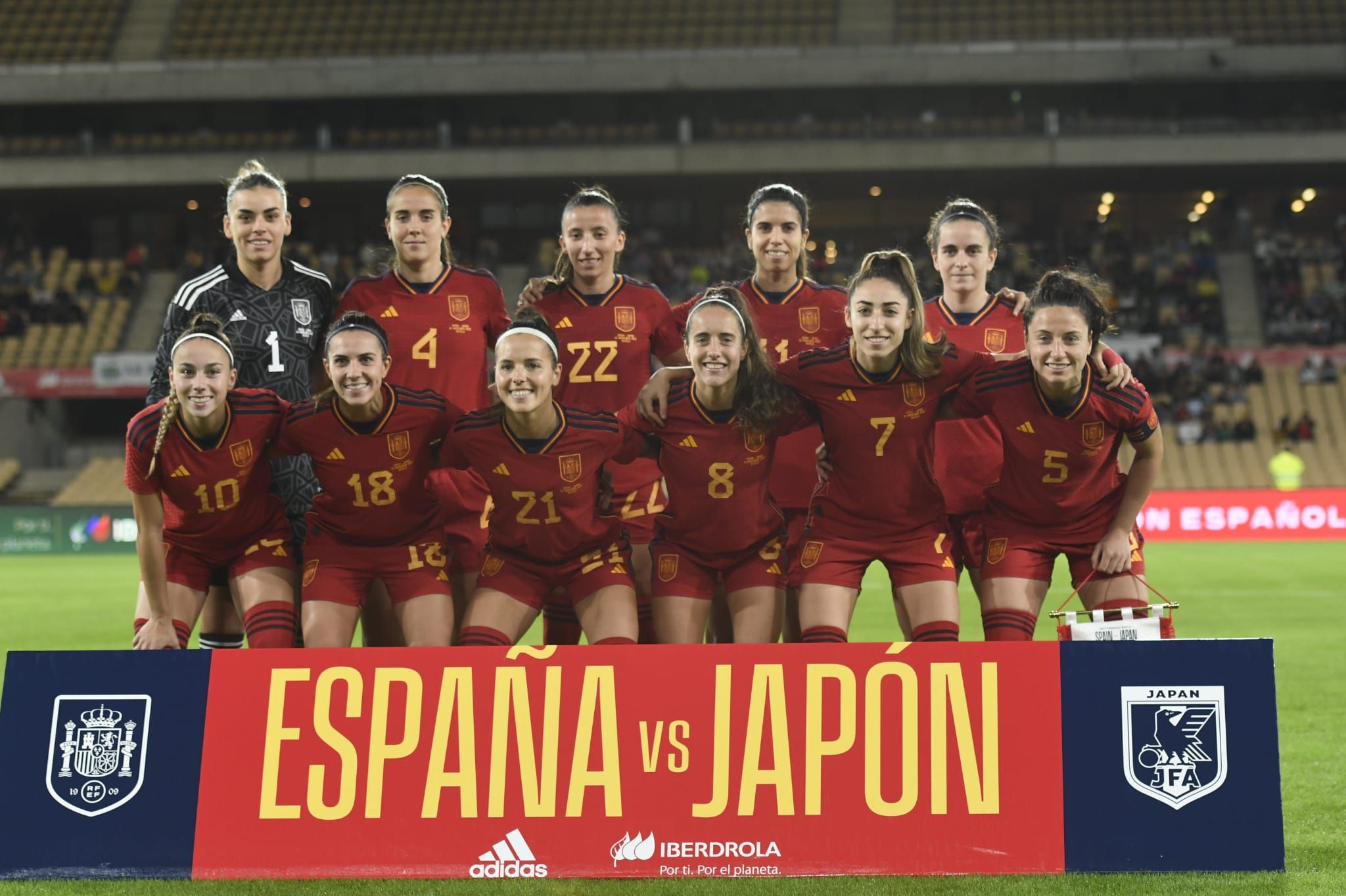  Once titular de Jorge Vilda en un partido de España contra Japón (FOTO: Kiko Hurtado).