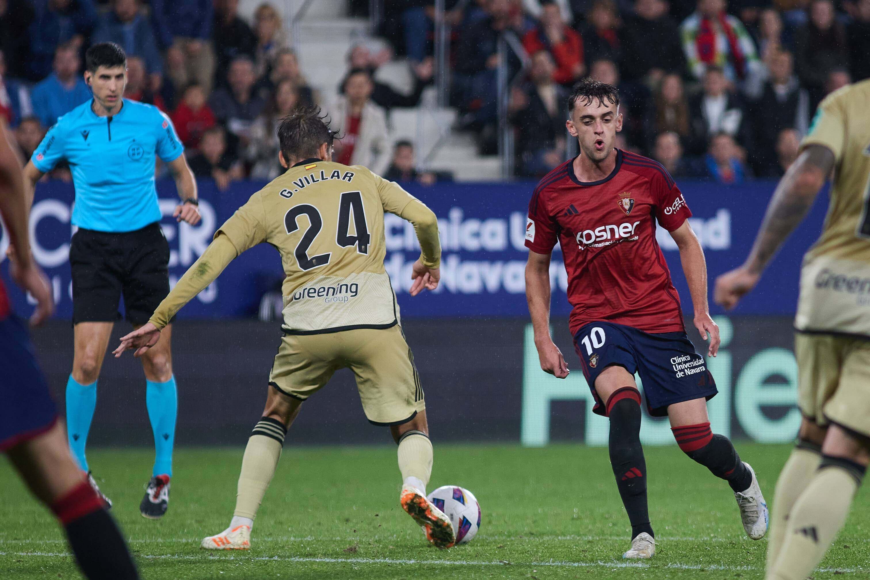  Gonzalo Villar y Aimar Oroz, en el Osasuna-Granada.