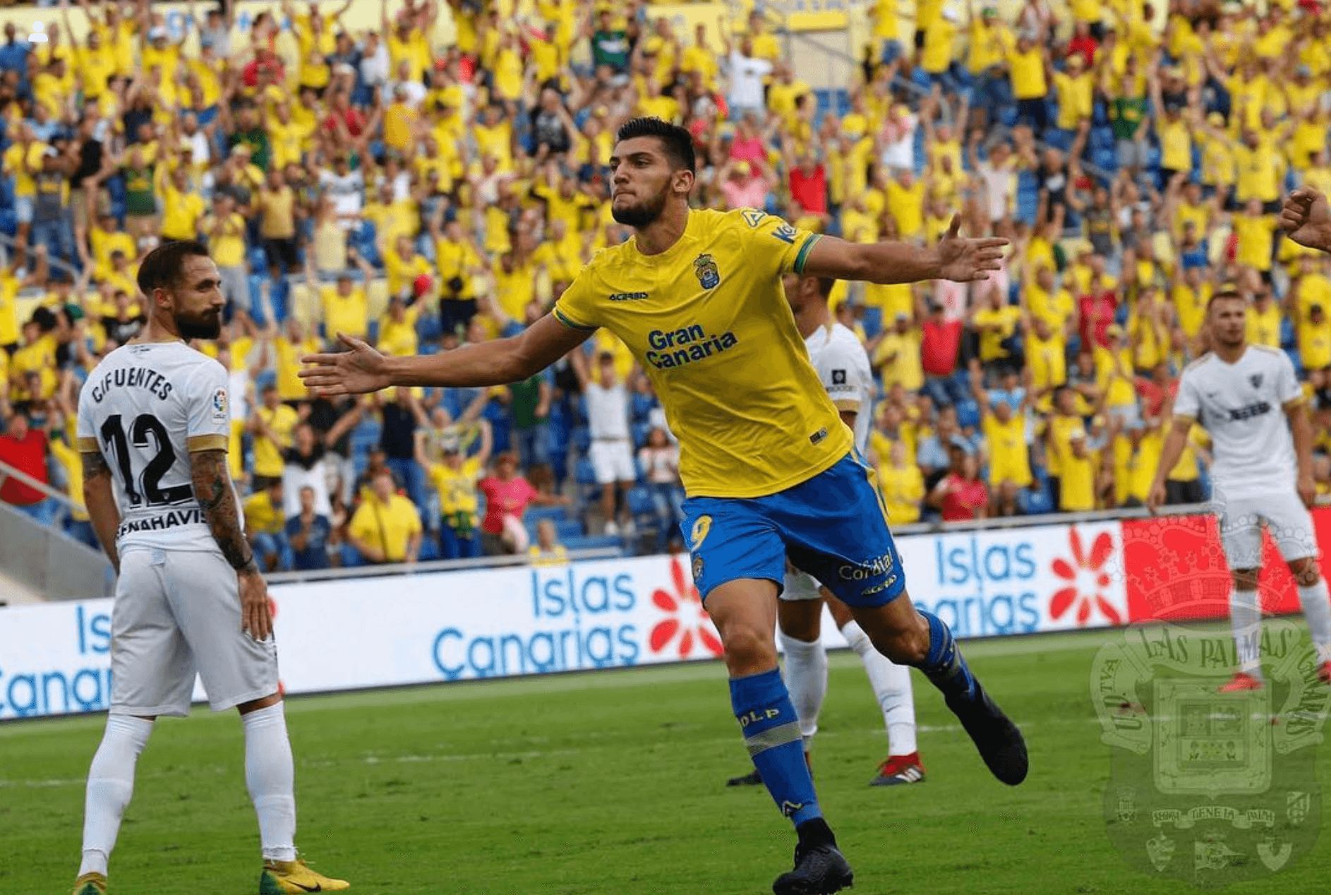  Rafa Mir celebra un gol con la UD Las Palmas.
