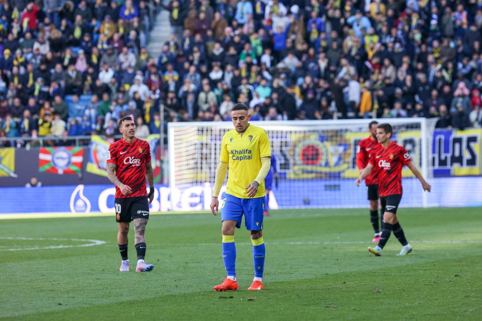  Roger, durante el Cádiz-Mallorca.