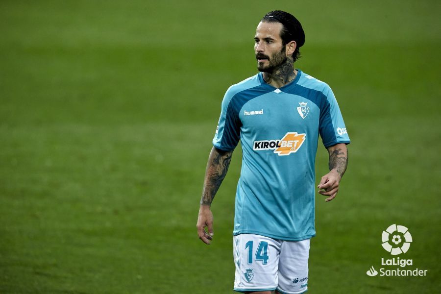 Rubén García, durante el Eibar-Osasuna.