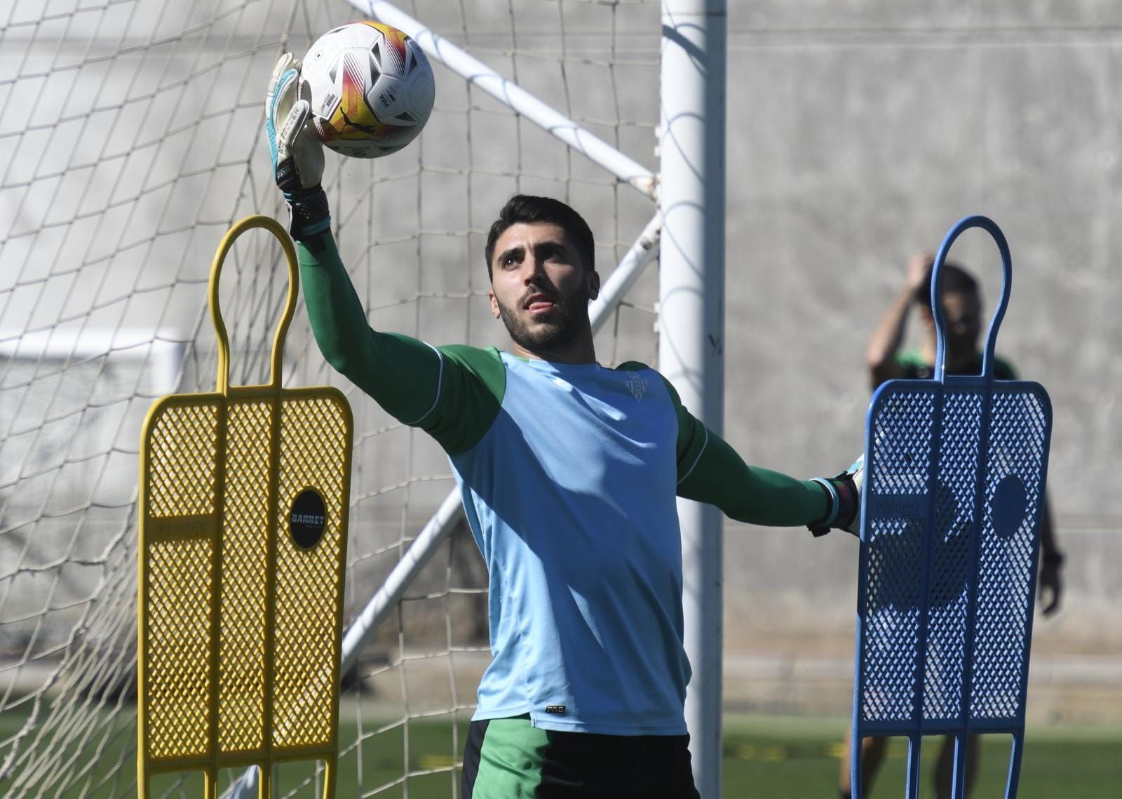 Rui Silva en el entrenamiento del Betis