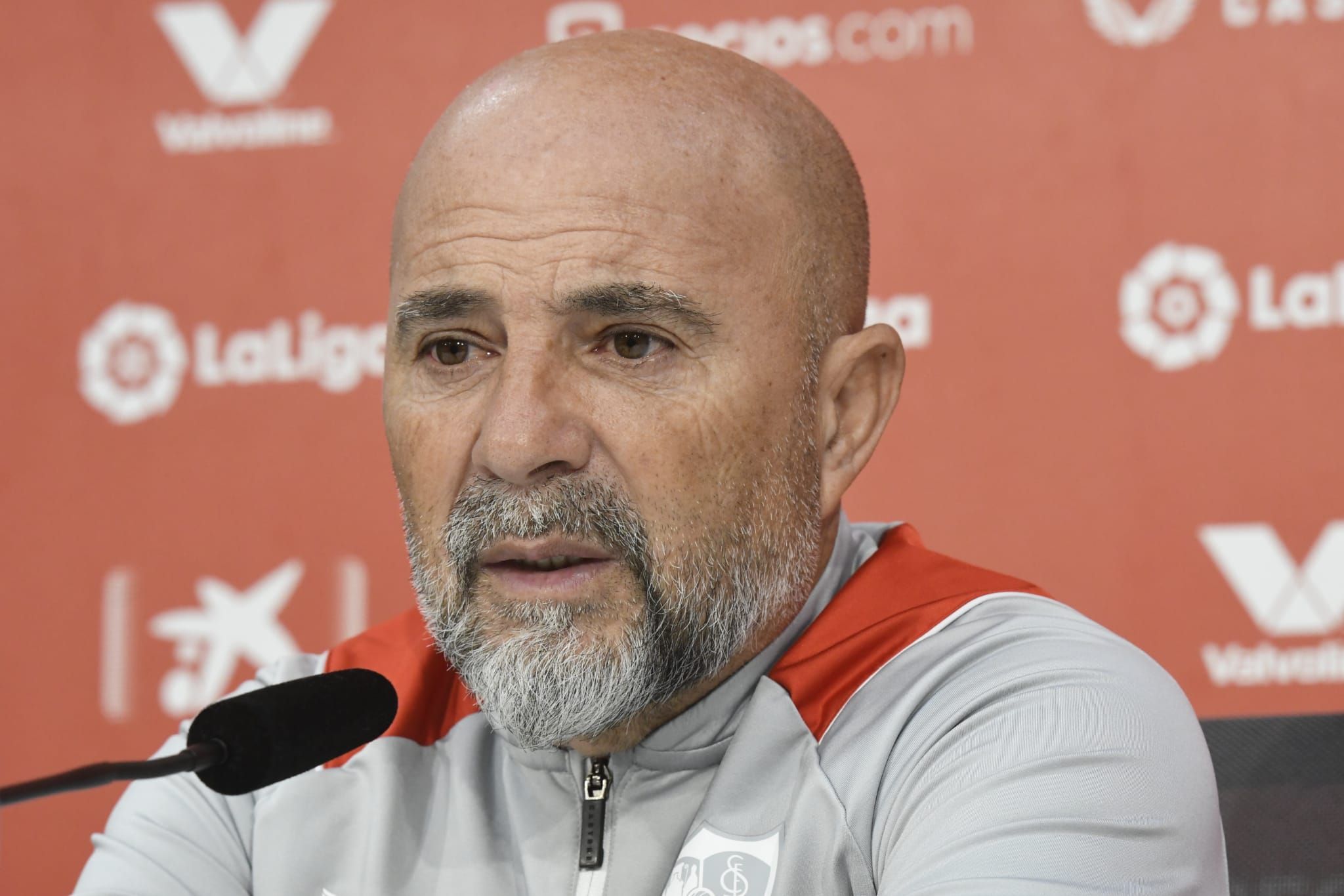  Jorge Sampaoli, en la rueda de prensa previa al partido ante el Getafe.