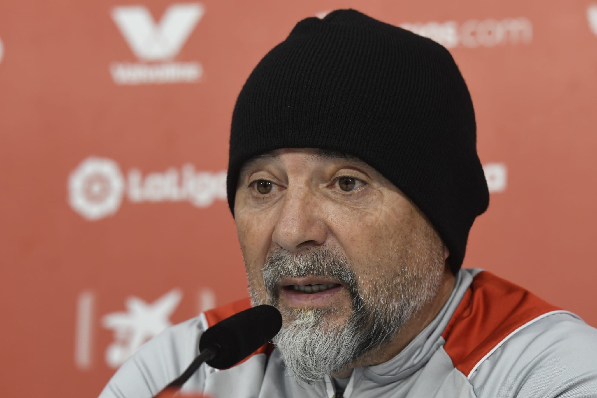  Jorge Sampaoli, en la rueda de prensa previa al partido ante Osasuna.