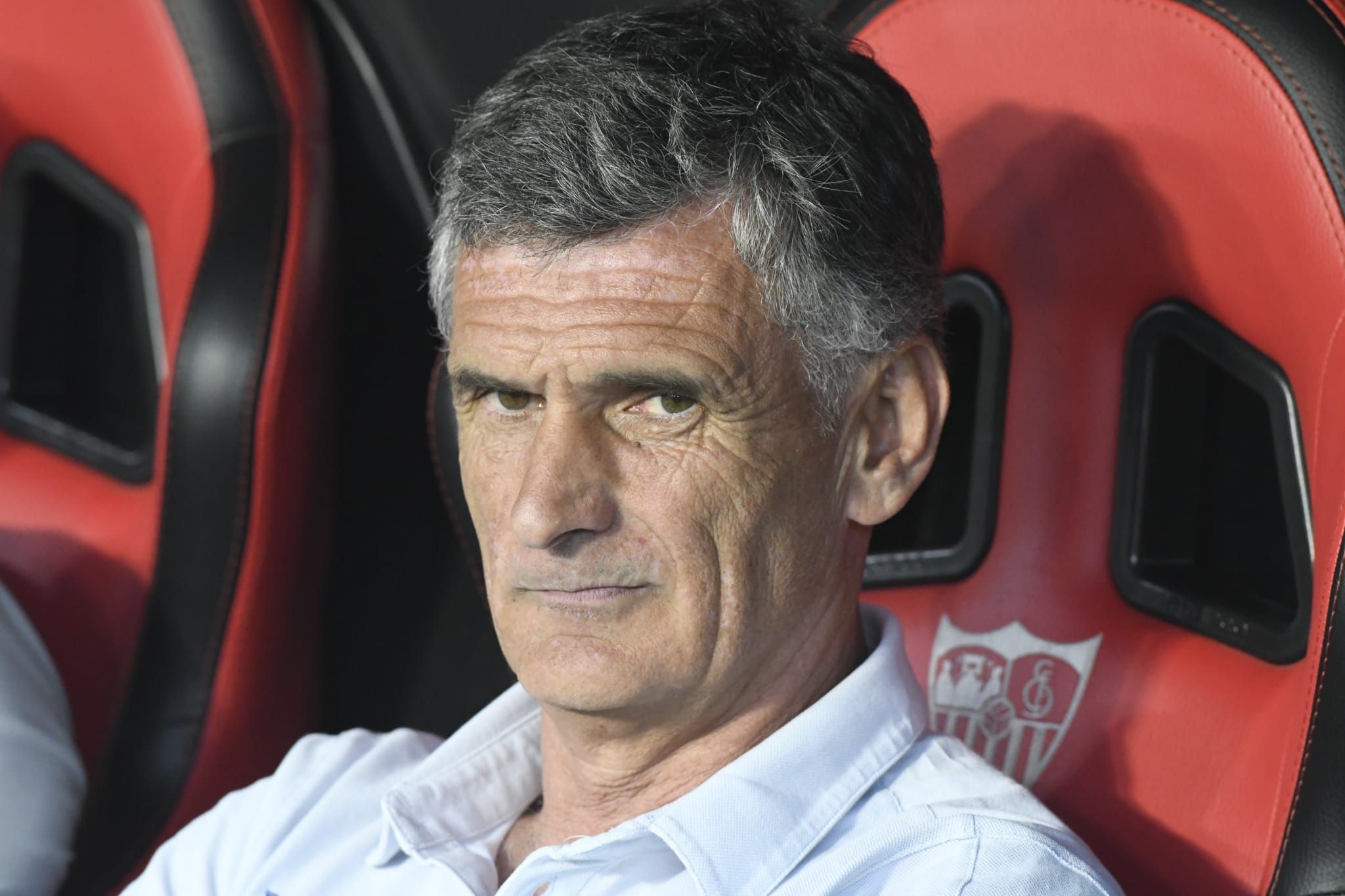 Mendilibar, en el Sevilla-Girona (Foto Kiko Hurtado).