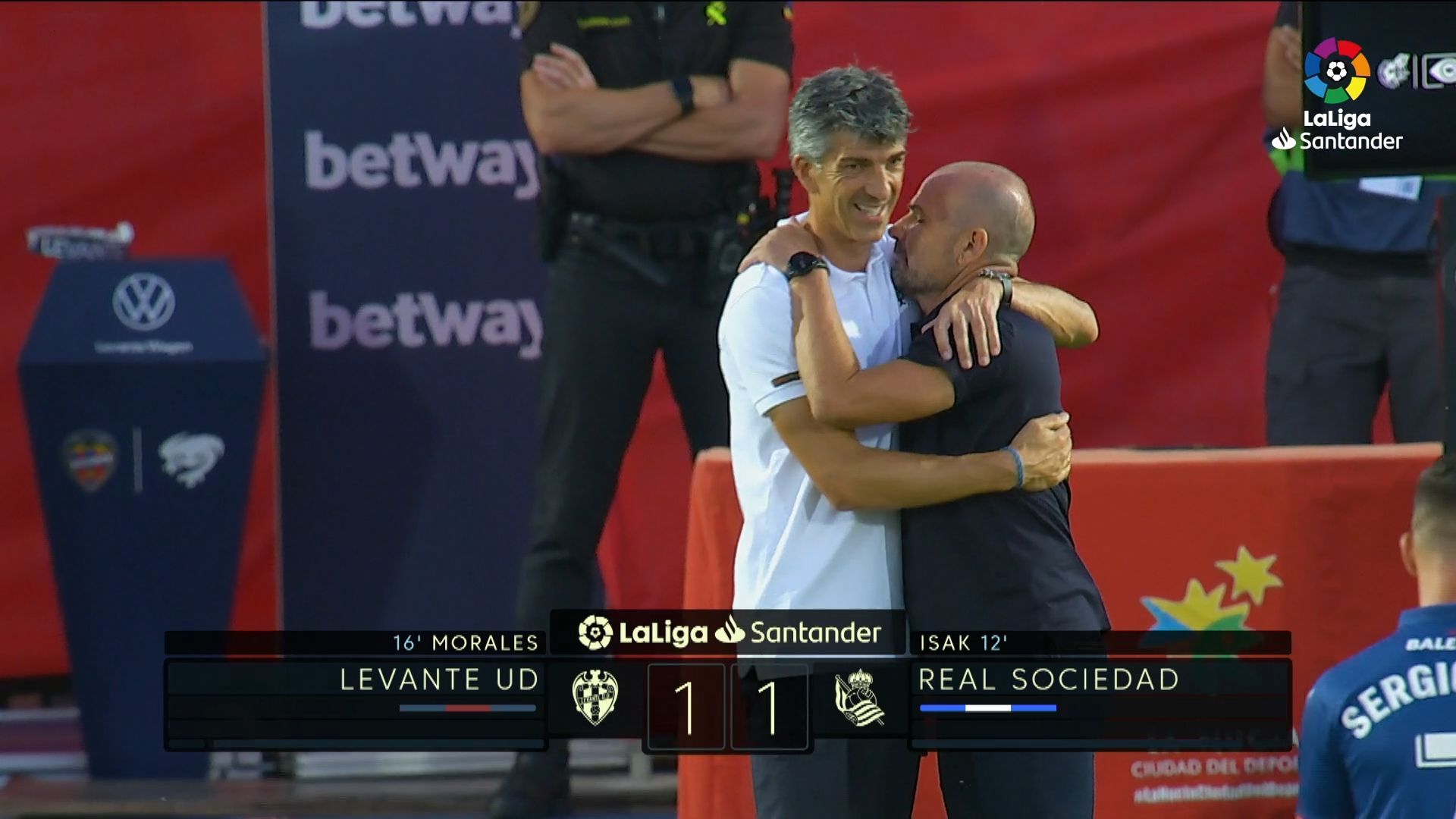 Imanol y Paco López, al término del partido en La Nucía.