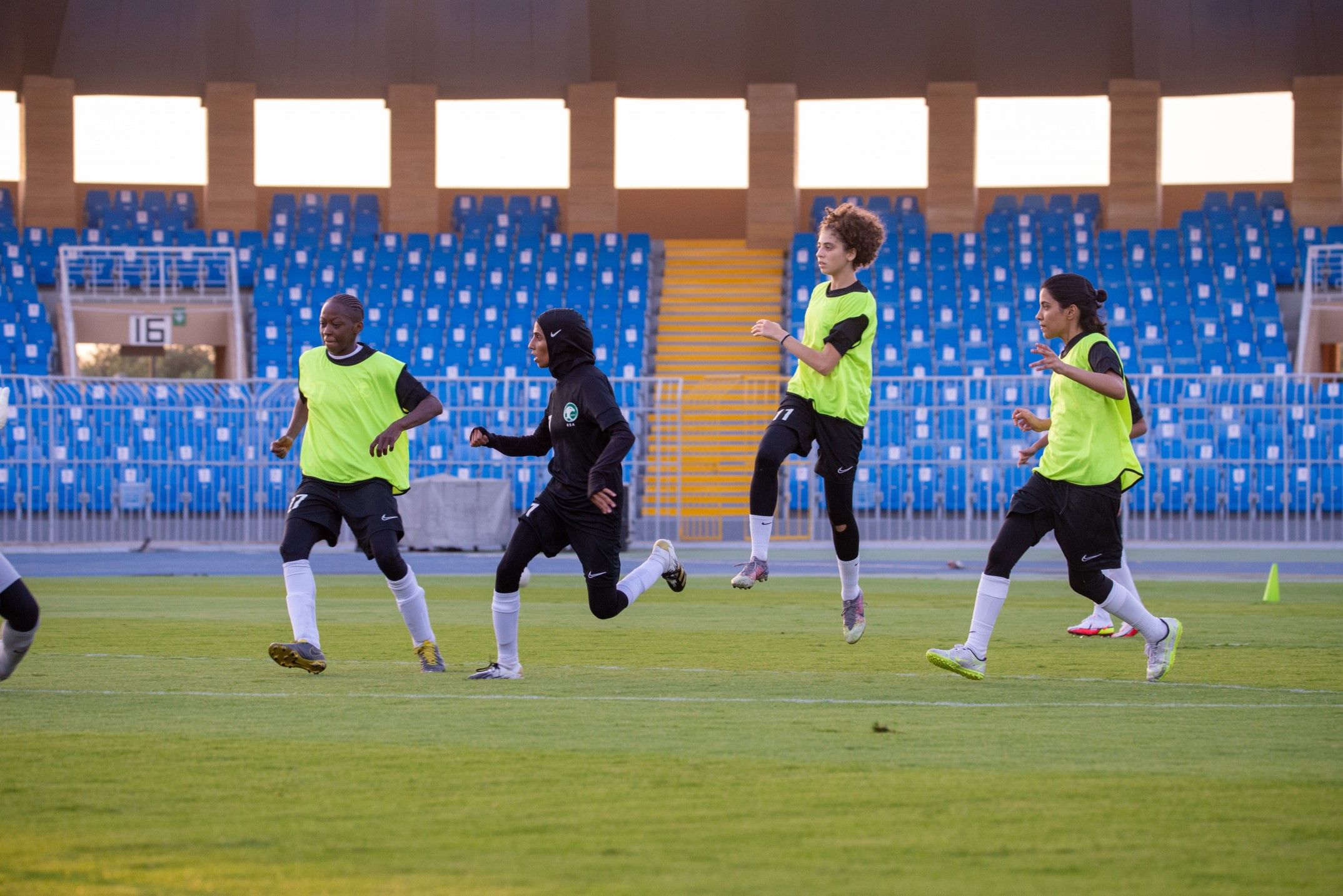 Primer entrenamiento de Arabia Saudí con Monika Staab.