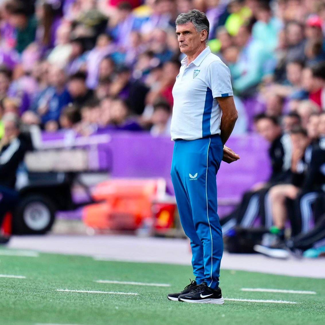 José Luis Mendilibar, en el Real Valladolid-Sevilla FC.