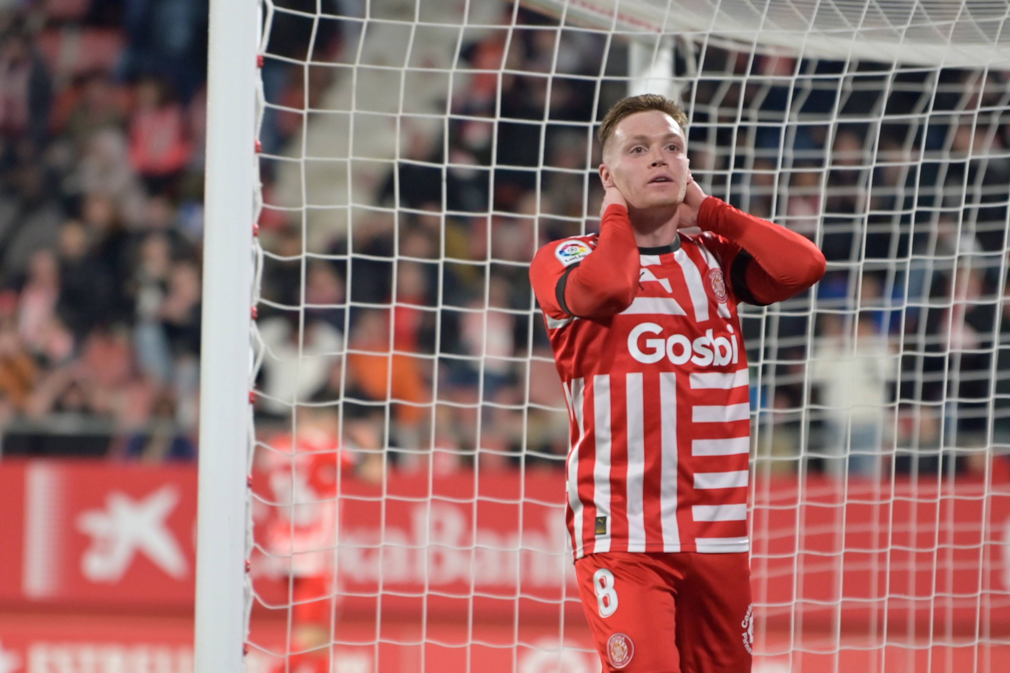  Viktor Tsygankov, en un partido con el Girona.