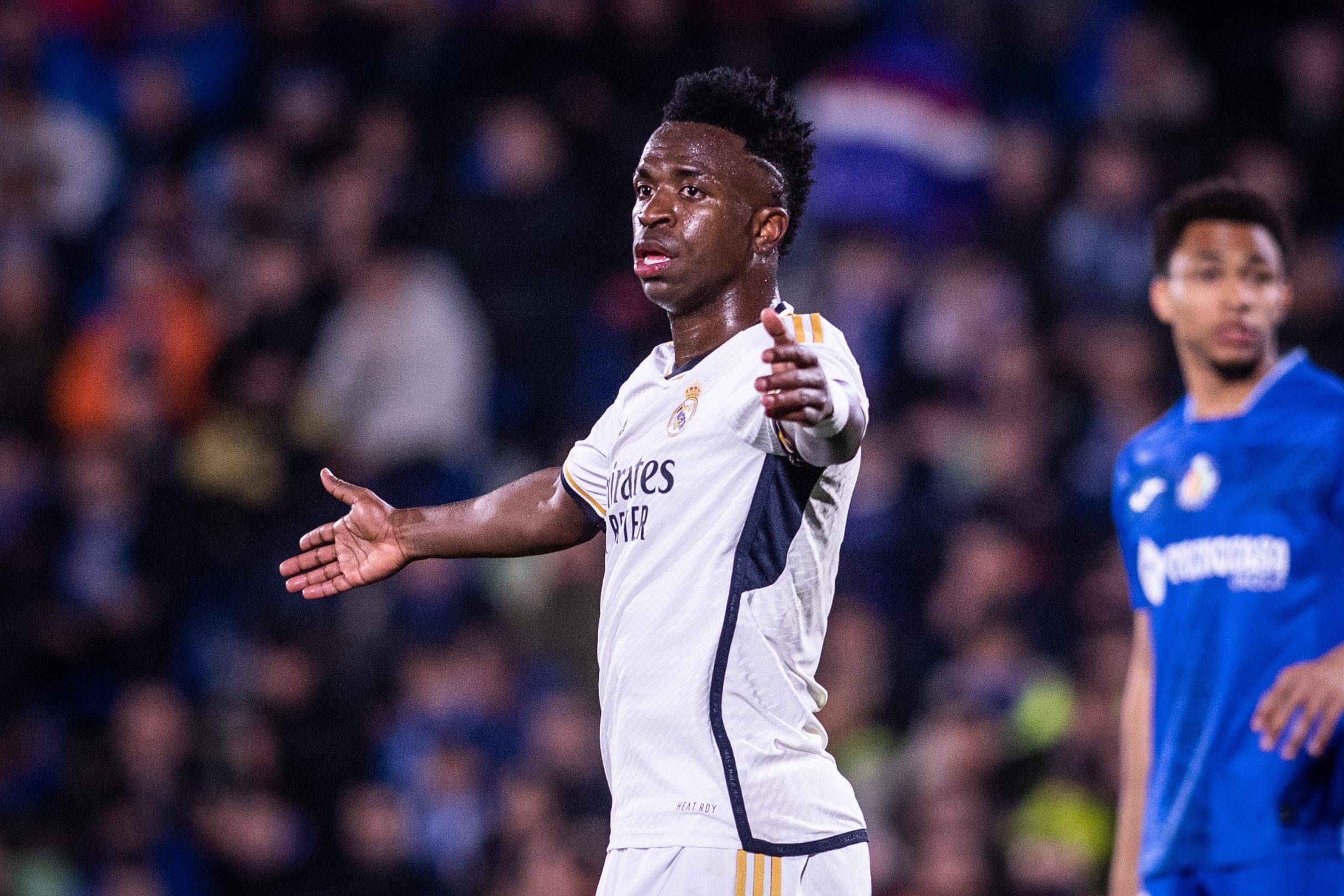  Vinicius Jr en el partido ante el Getafe. (Fuente: Cordon Press)