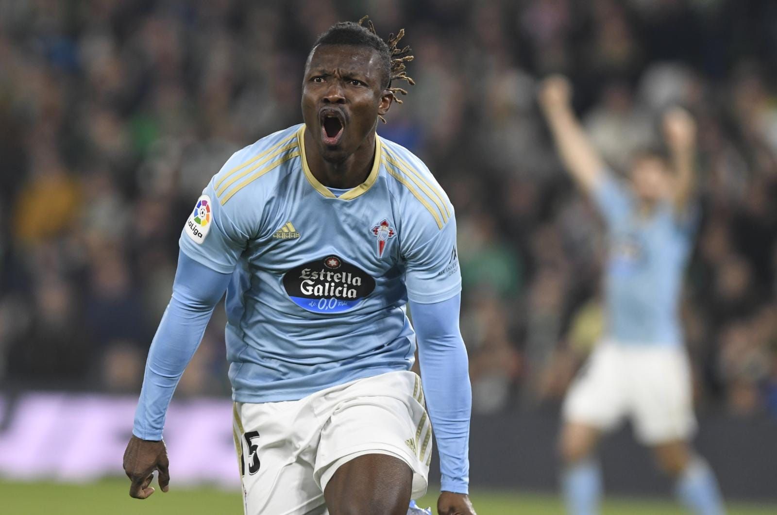 Aidoo ante el Betis. (Foto: Kiko Hurtado)