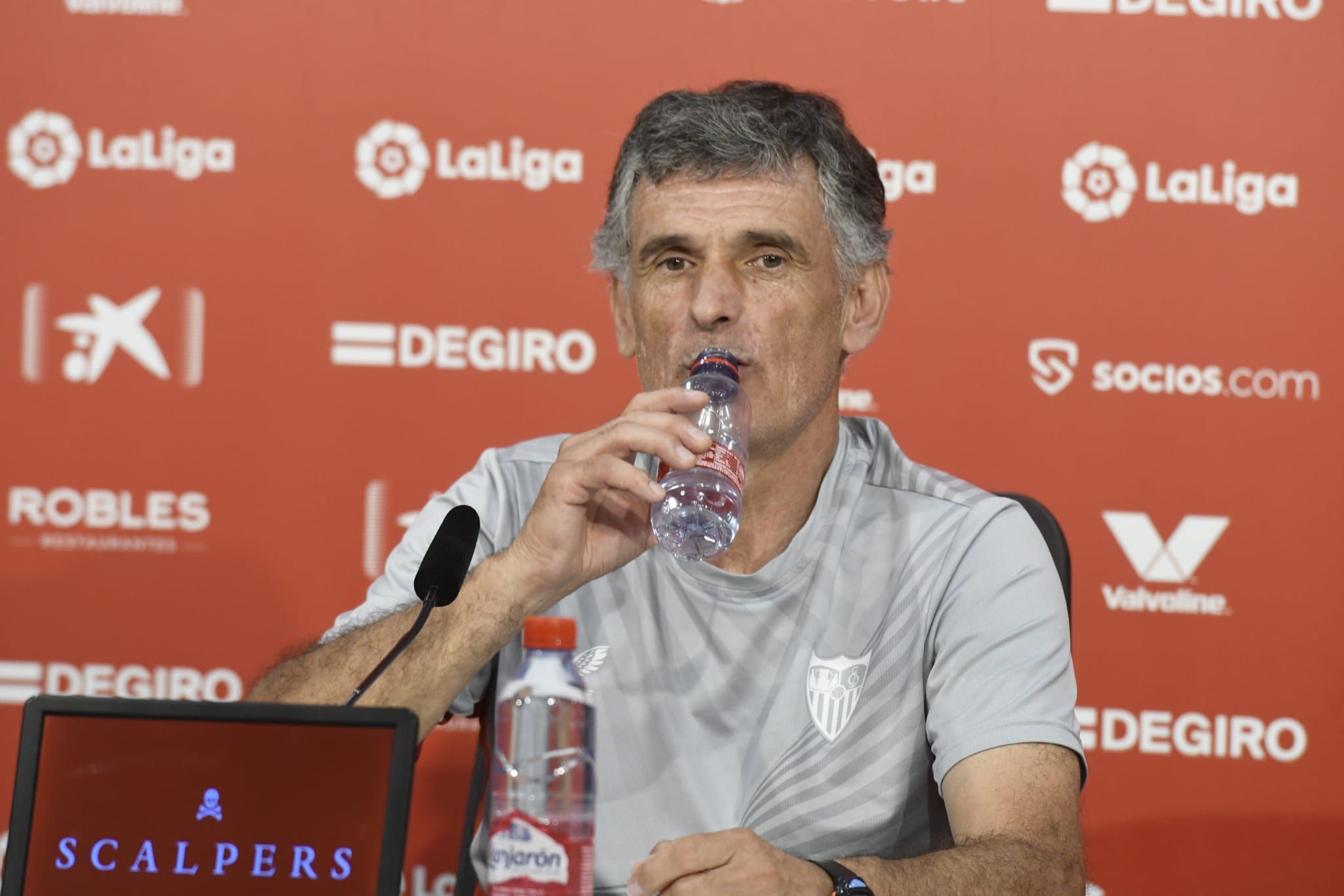 Mendilibar, en sala de prensa.